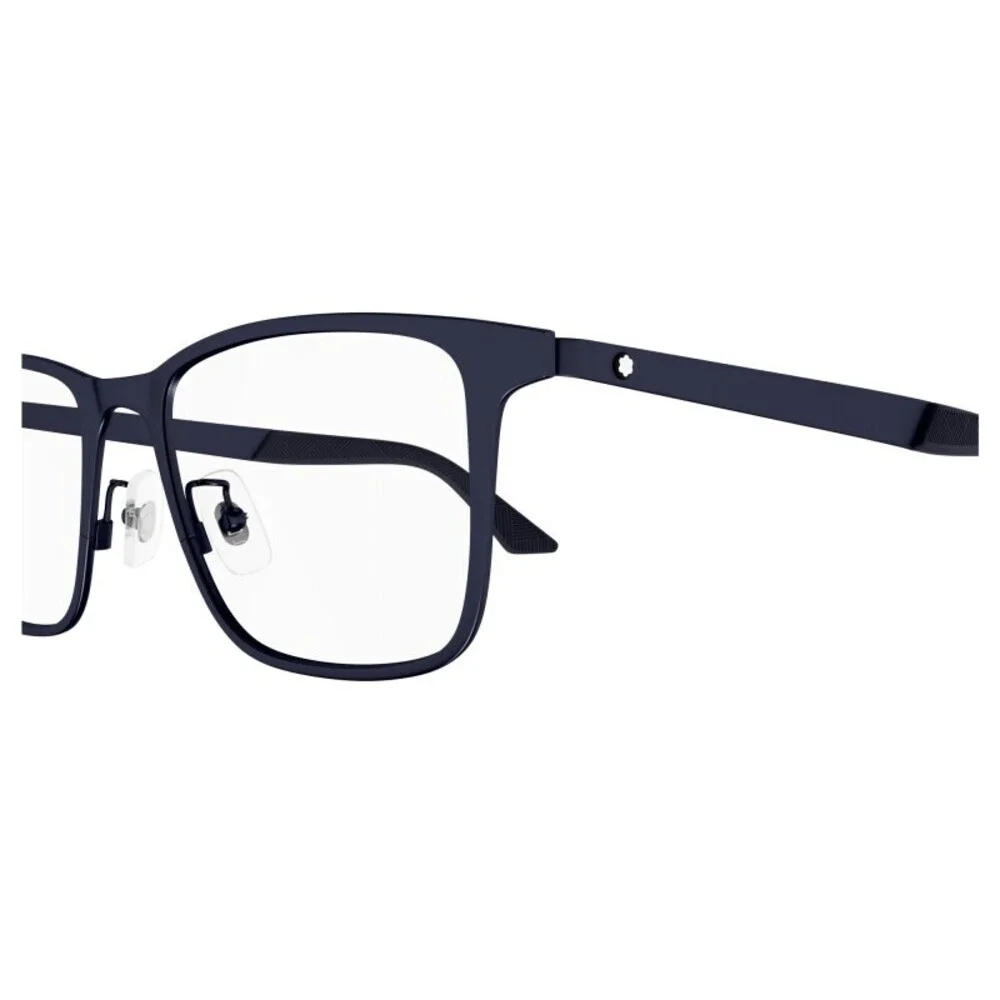 NWT Mont Blanc MB0334o-003 Blue Square 53mm Glasses